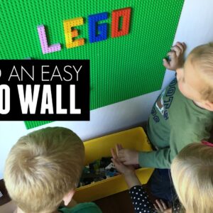 Build An Easy Removable LEGO Wall
