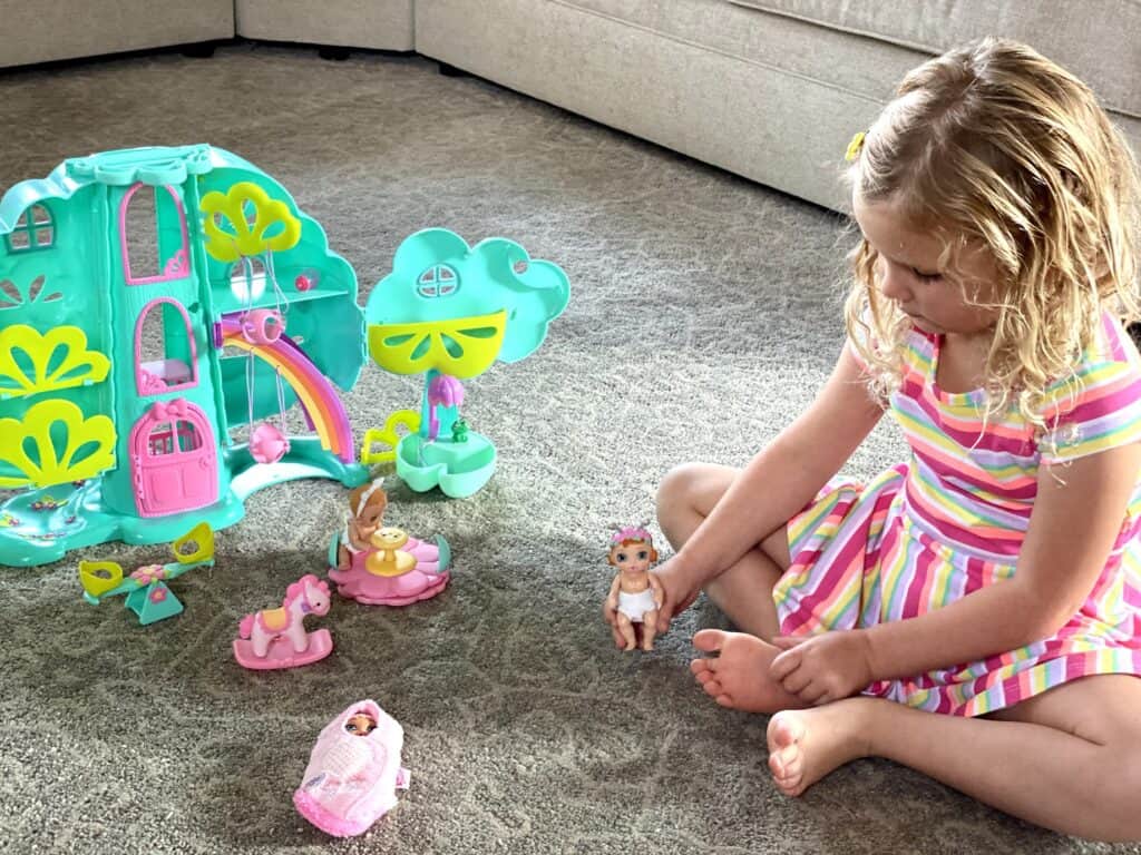 Baby Born Surprise Treehouse Playset and her Baby Born Surprise Treehouse Playset
