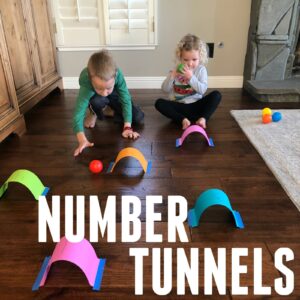 Number Tunnels- Easy Counting Activity for Toddlers
