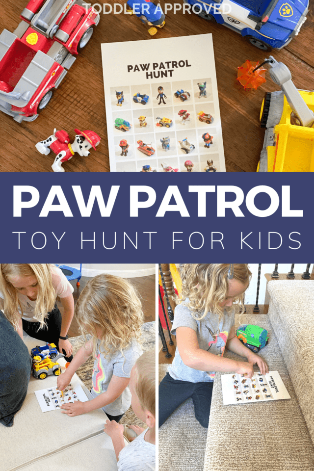 Paw Patrol Toy hunt for multi-aged kids